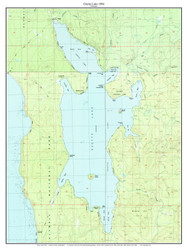 Ozette Lake 1984 - Custom USGS Old Topo Map - Washington State