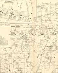 Washington Township, Pennsylvania 1865 Old Town Map Custom Print - Clarion Co. (BW)