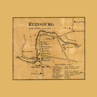 Reidsville - Monroe Township, Pennsylvania 1865 Old Town Map Custom Print - Clarion Co. (Color)