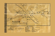 Salem Village - Salem Township, Pennsylvania 1865 Old Town Map Custom Print - Clarion Co. (Color)