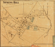 Spring Hill Village, District No. 22, Tennessee 1878 Old Town Map Custom Print Maury Co.