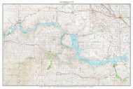 Lake Sakakawea 1953 - Custom USGS Old Topo Map - North Dakota