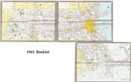 Massachusetts 1963 State Highway Map Reprint