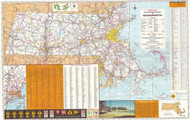 Massachusetts 1975 State Highway Map Reprint