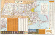 Massachusetts 1977 State Highway Map Reprint