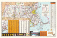 Massachusetts 1979 State Highway Map Reprint