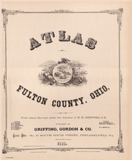 Title Page, Ohio 1888 - Old Town Map Reprint - Fulton Atlas 1