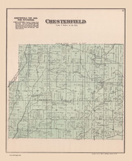 Chesterfield, Ohio 1888 - Old Town Map Reprint - Fulton Atlas 7
