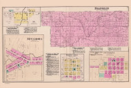 Franklin, Ohio 1888 - Old Town Map Reprint - Fulton Atlas 10