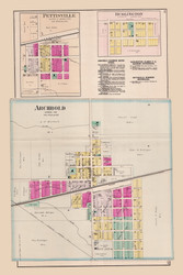 Archbold, Ohio 1888 - Old Town Map Reprint - Fulton Atlas 23