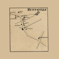 Huntsville, New Jersey 1860 Old Town Map Custom Print - Sussex Co.