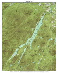 Indian Lake 1954 - Custom USGS Old Topo Map - New York - Adirondack Lakes