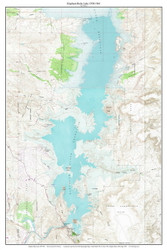 Elephant Butte Lake 1958-1961 - Custom USGS Old Topo Map - New Mexico -