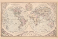 Easterern and Western Hemispheres, Ohio 1886 - Wood Co. 50