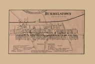 Hummelstown, Pennsylvania 1862 Old Town Map Custom Print - Dauphin Co.