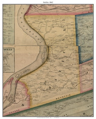 Halifax, Pennsylvania 1862 Old Town Map Custom Print - Dauphin Co.