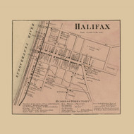 Halifax Village, Pennsylvania 1862 Old Town Map Custom Print - Dauphin Co.