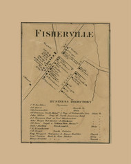 Fisherville, Pennsylvania 1862 Old Town Map Custom Print - Dauphin Co.
