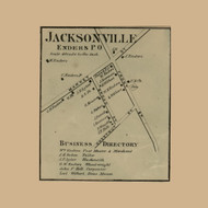 Jacksonville Enders PO, Pennsylvania 1862 Old Town Map Custom Print - Dauphin Co.