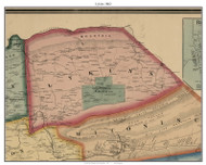 Lykins, Pennsylvania 1862 Old Town Map Custom Print - Dauphin Co.