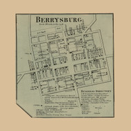 Berrysburg, Pennsylvania 1862 Old Town Map Custom Print - Dauphin Co.