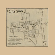 Uniontown, Pennsylvania 1862 Old Town Map Custom Print - Dauphin Co.