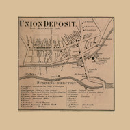 Union Deposit, Pennsylvania 1862 Old Town Map Custom Print - Dauphin Co.