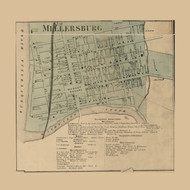 Millersburg, Pennsylvania 1862 Old Town Map Custom Print - Dauphin Co.