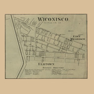 Wiconisco Village, Pennsylvania 1862 Old Town Map Custom Print - Dauphin Co.