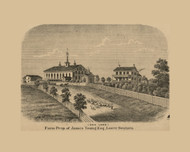 James Young Farm, Pennsylvania 1862 Old Town Map Custom Print - Dauphin Co.