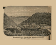 Lykens Valley and Short Mountain Coal Camp, Pennsylvania 1862 Old Town Map Custom Print - Dauphin Co.