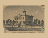 Common School, Pennsylvania 1862 Old Town Map Custom Print - Dauphin Co.