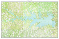 Lake Murray 1971 - Custom USGS Old Topo Map - South Carolina