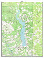 Lake Robinson 1968 - Custom USGS Old Topo Map - South Carolina