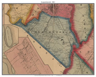 Acquackanonk, New Jersey 1861 Old Town Map Custom Print - Bergen & Passaic Co.