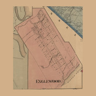 Englewood, New Jersey 1861 Old Town Map Custom Print - Bergen & Passaic Co.