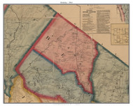 Hohkus, New Jersey 1861 Old Town Map Custom Print - Bergen & Passaic Co.