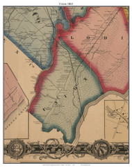 Union - , New Jersey 1861 Old Town Map Custom Print - Bergen & Passaic Co.