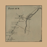 Pascack - Washington, New Jersey 1861 Old Town Map Custom Print - Bergen & Passaic Co.