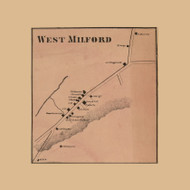West Milford Village - , New Jersey 1861 Old Town Map Custom Print - Bergen & Passaic Co.