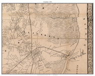 Elizabeth, New Jersey 1850 Old Town Map Custom Print - Essex Co.