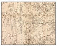 Orange, New Jersey 1850 Old Town Map Custom Print - Essex Co.