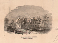 Bloomfield Female Seminary - Bloomfield, New Jersey 1850 Old Town Map Custom Print - Essex Co.