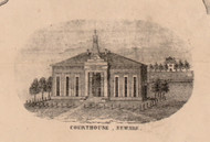 Newark Courthouse - Essex Co, New Jersey 1850 Old Town Map Custom Print - Essex Co.