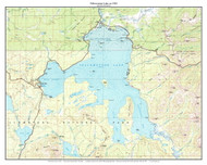 Yellowstone Lake 100k 1982 - Custom USGS Old Topo Map - Wyoming