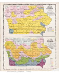Rainfall, Iowa 1904 - Iowa State Atlas  18