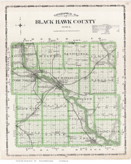 Black Hawk County, Iowa 1904 - Iowa State Atlas  25