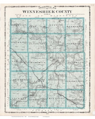 Winneshiek County, Iowa 1904 - Iowa State Atlas  123