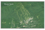 Aerial Photo View of Mount Snow 3, 2008 -Vermont Custom Composite Map Reprint