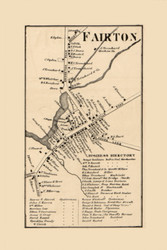 Fairton Village - , New Jersey 1862 Old Town Map Custom Print - Cumberland Co.